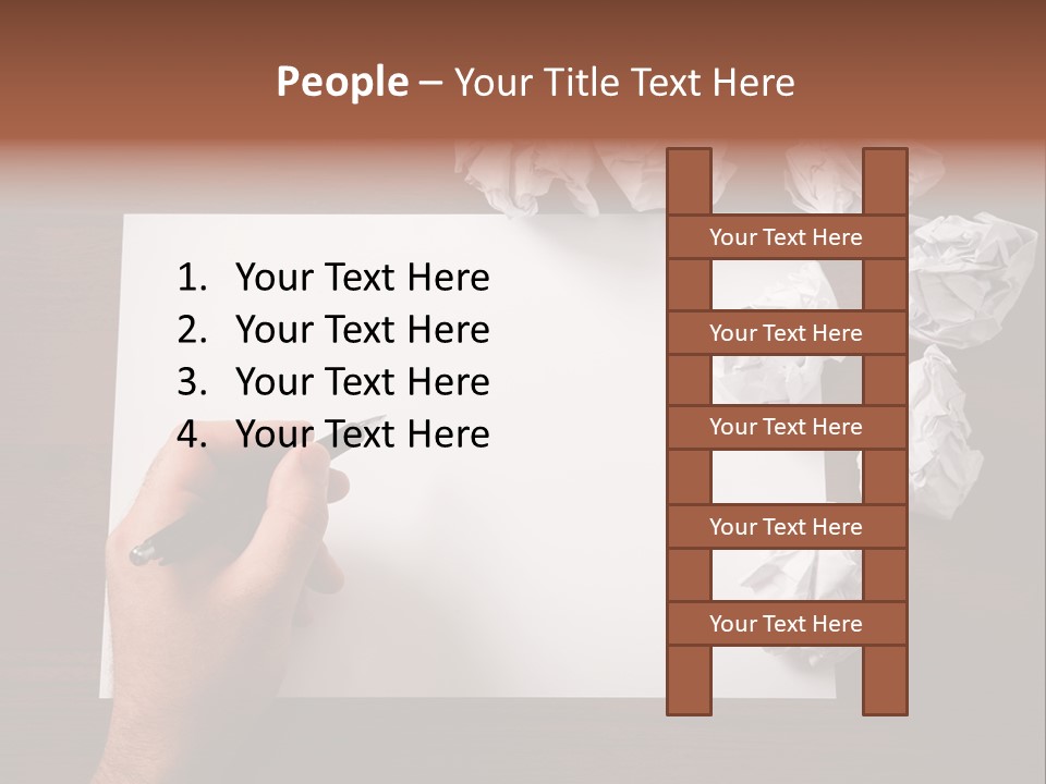 Concepts Writing Business PowerPoint Template