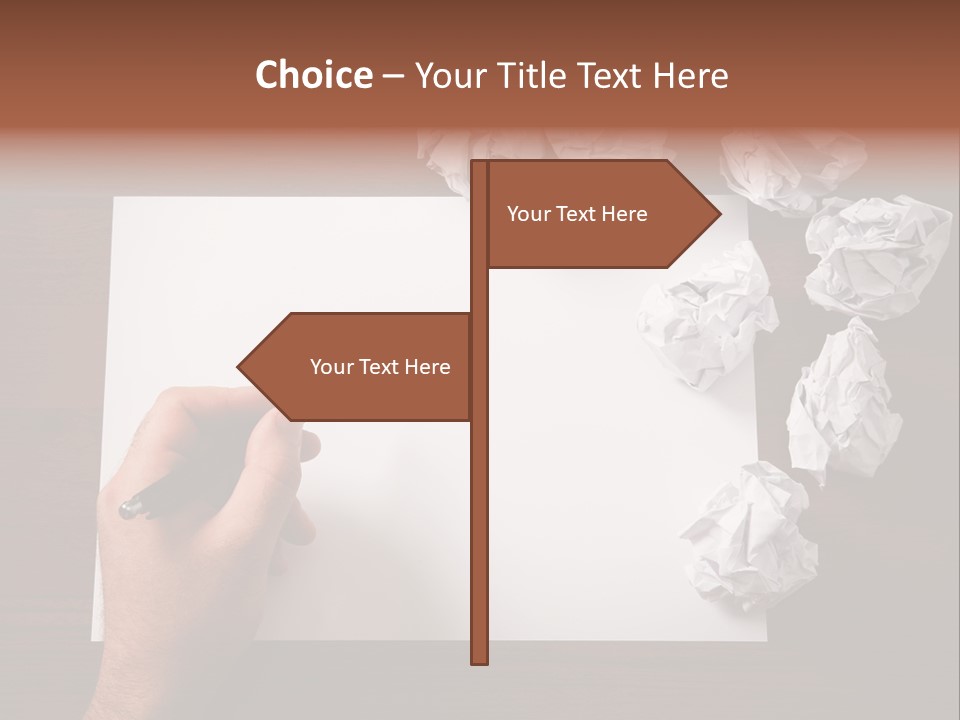 Concepts Writing Business PowerPoint Template
