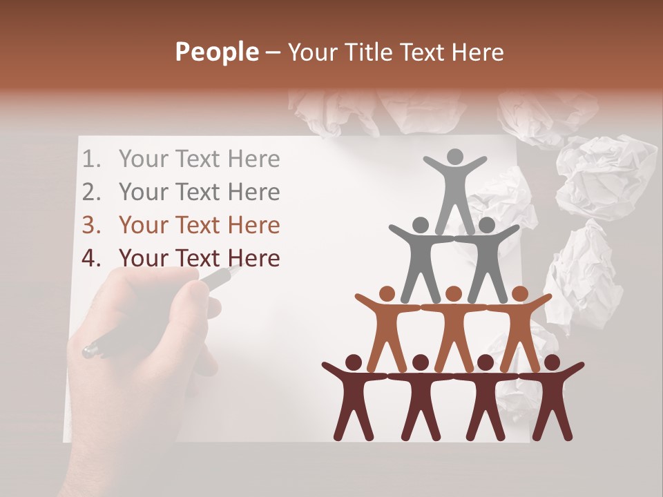 Concepts Writing Business PowerPoint Template