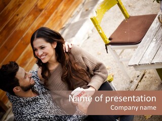 Sunlight Coffee Female PowerPoint Template