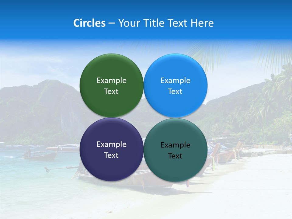 Lagoon Ship Tourism PowerPoint Template