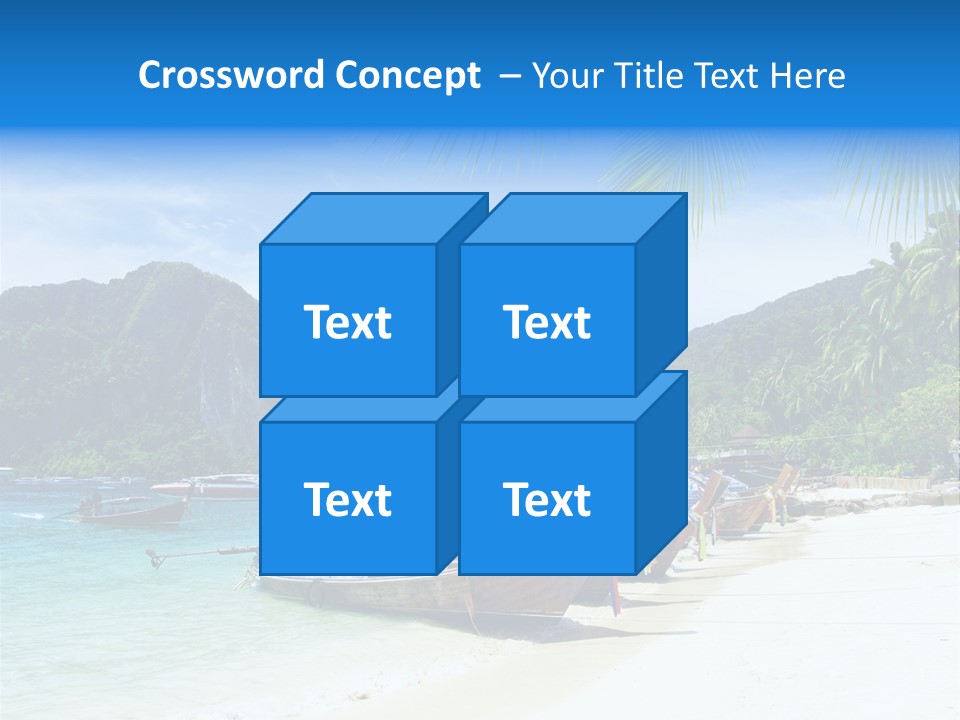 Lagoon Ship Tourism PowerPoint Template