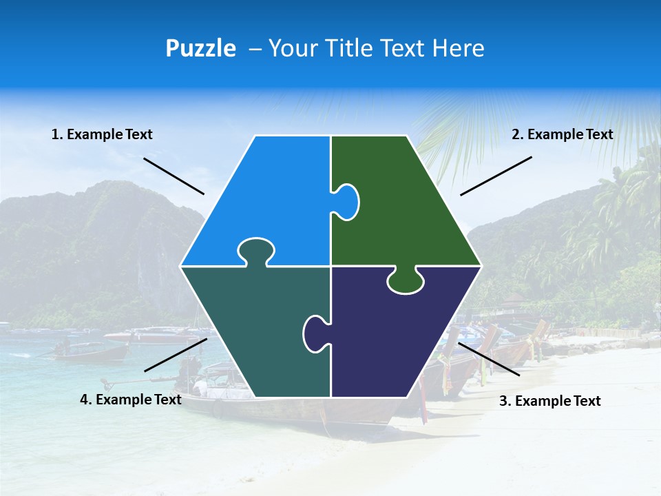 Lagoon Ship Tourism PowerPoint Template