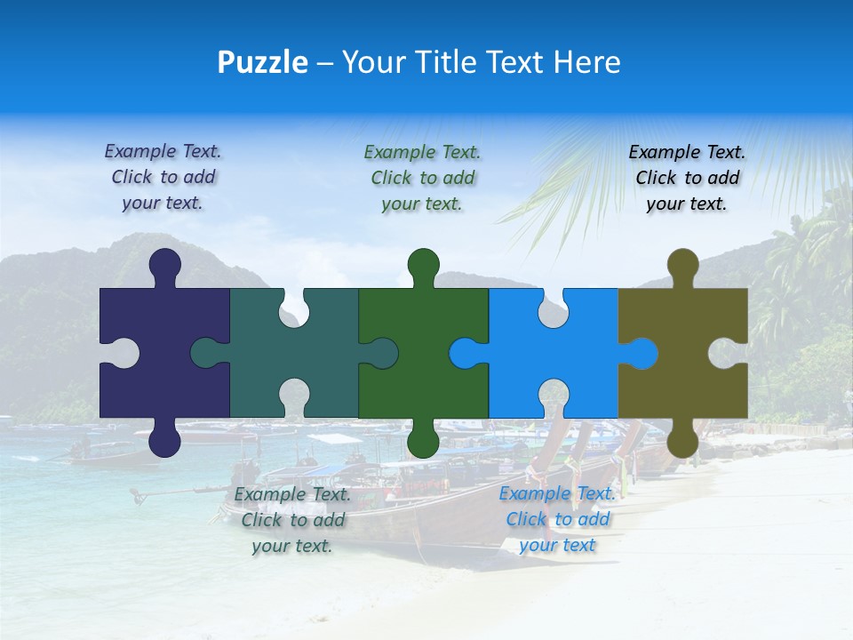 Lagoon Ship Tourism PowerPoint Template