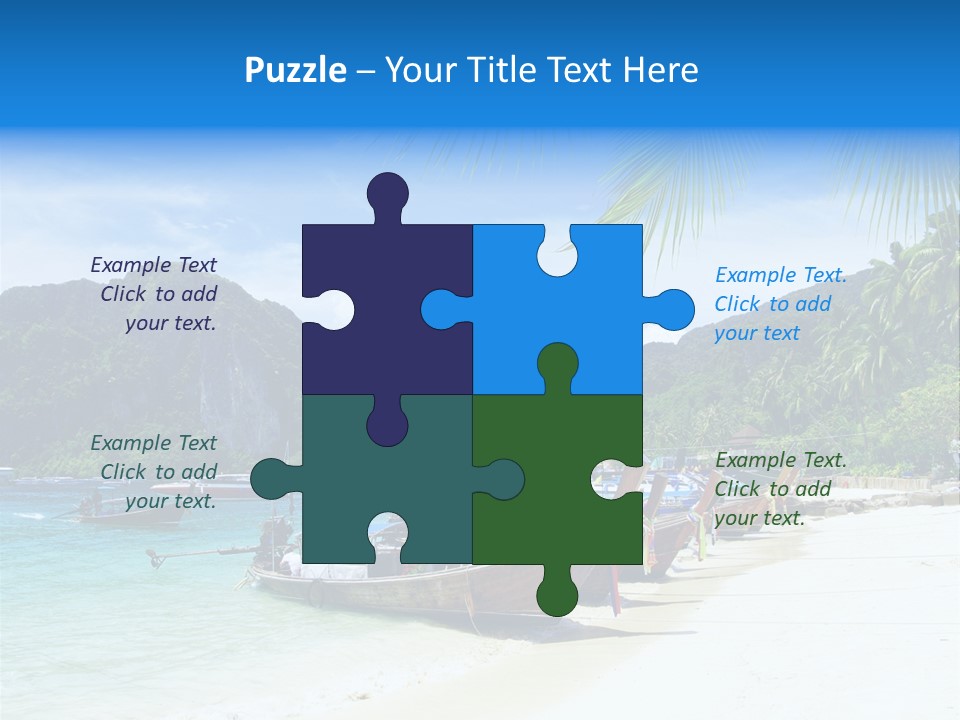 Lagoon Ship Tourism PowerPoint Template