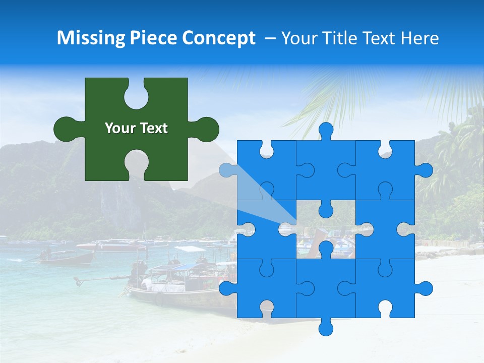 Lagoon Ship Tourism PowerPoint Template