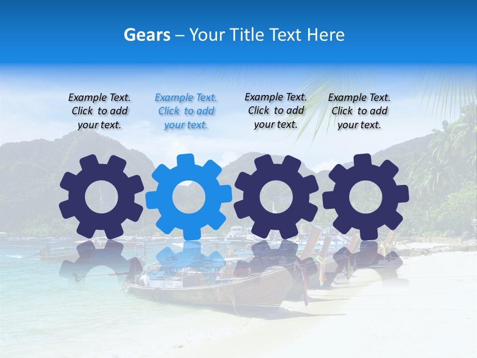 Lagoon Ship Tourism PowerPoint Template