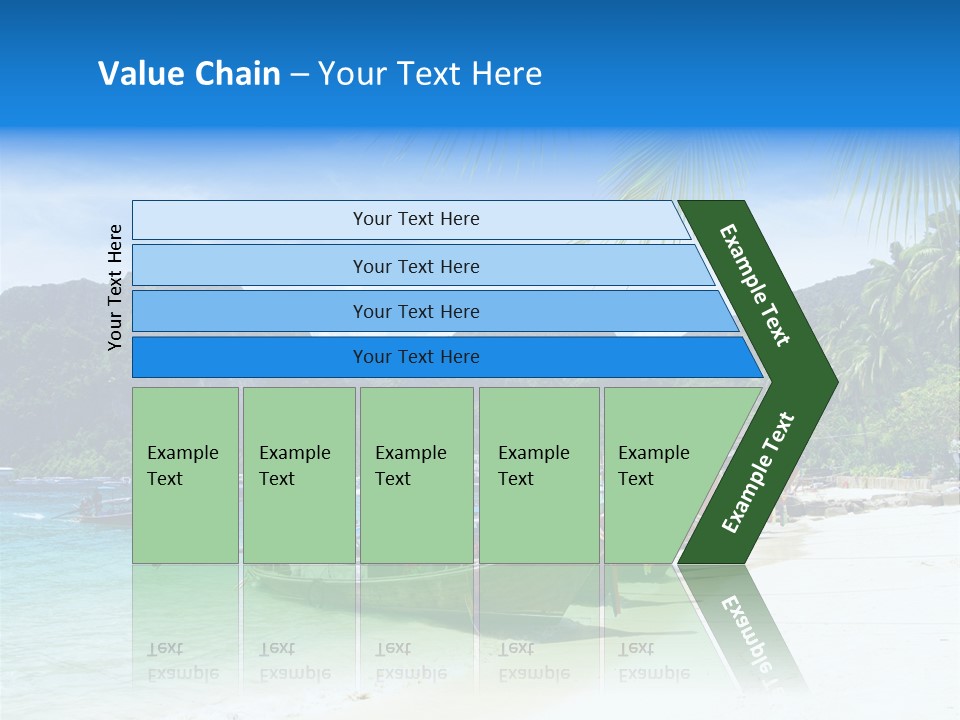 Lagoon Ship Tourism PowerPoint Template