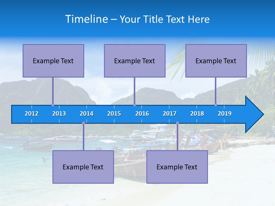 Lagoon Ship Tourism PowerPoint Template