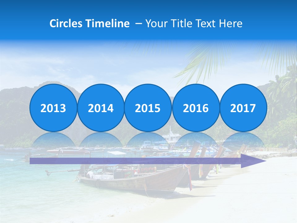 Lagoon Ship Tourism PowerPoint Template