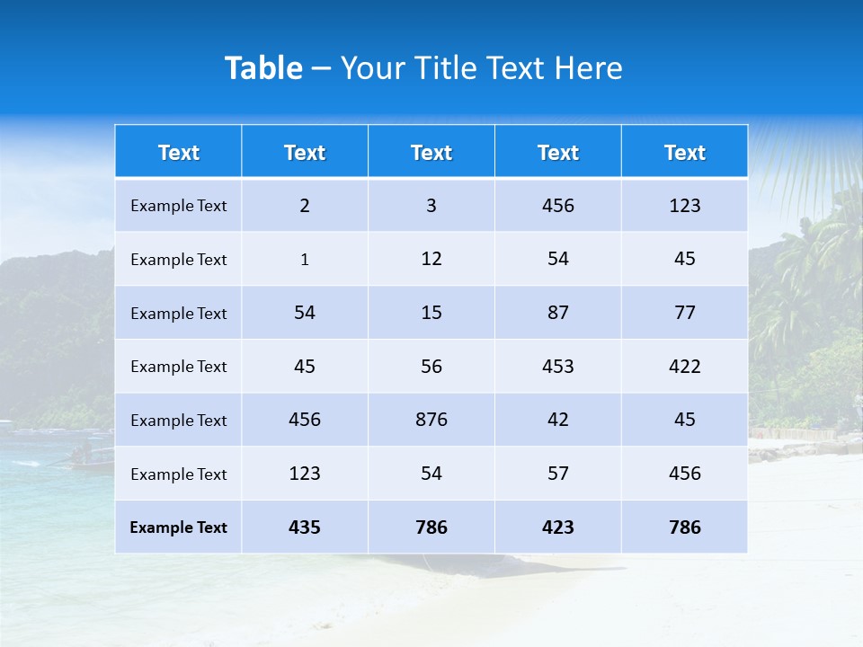 Lagoon Ship Tourism PowerPoint Template