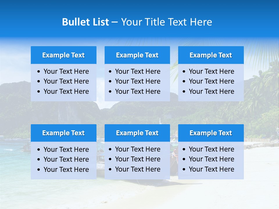 Lagoon Ship Tourism PowerPoint Template