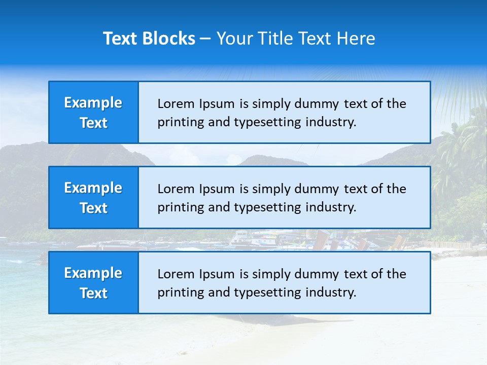 Lagoon Ship Tourism PowerPoint Template