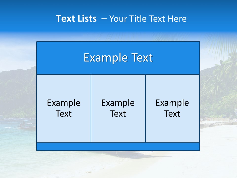 Lagoon Ship Tourism PowerPoint Template