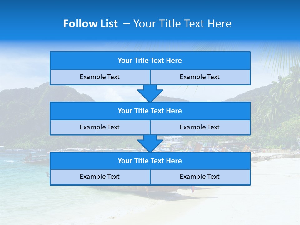 Lagoon Ship Tourism PowerPoint Template