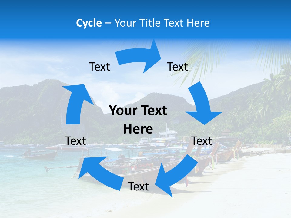 Lagoon Ship Tourism PowerPoint Template