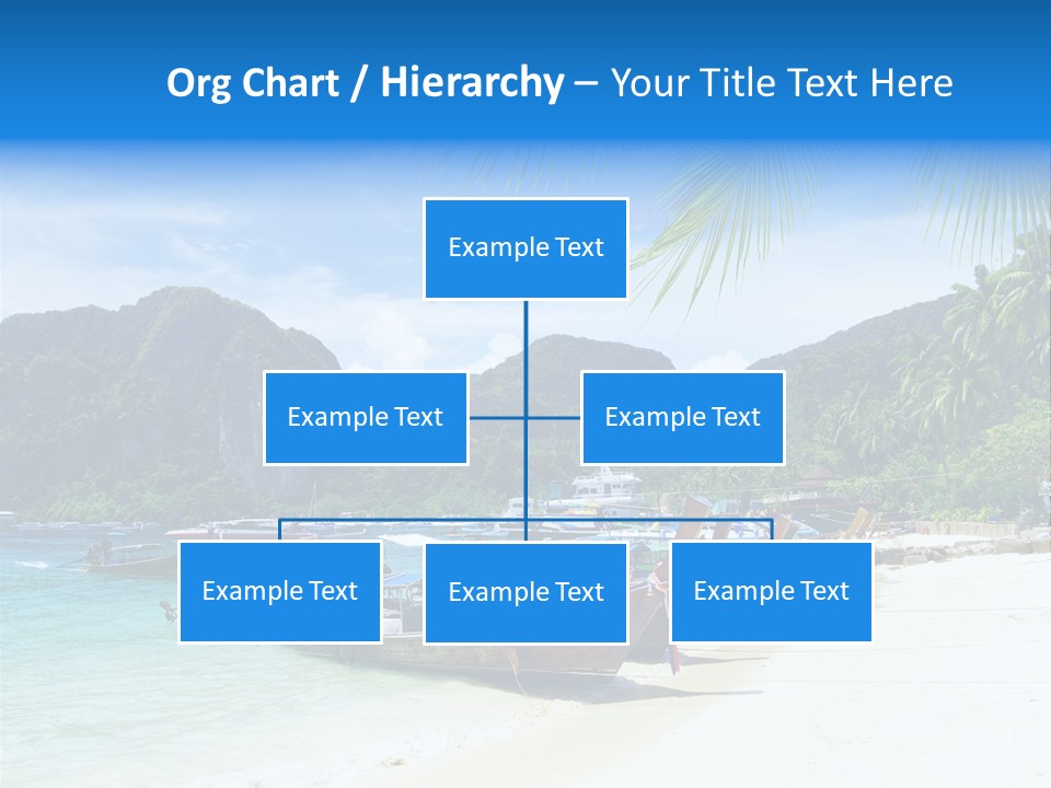 Lagoon Ship Tourism PowerPoint Template