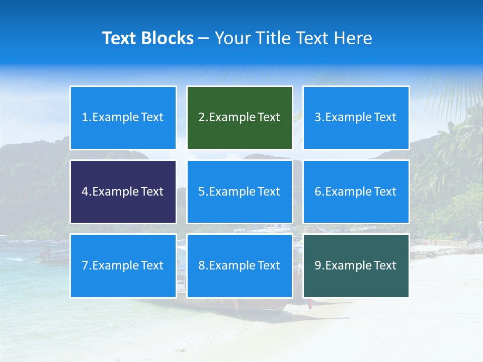 Lagoon Ship Tourism PowerPoint Template