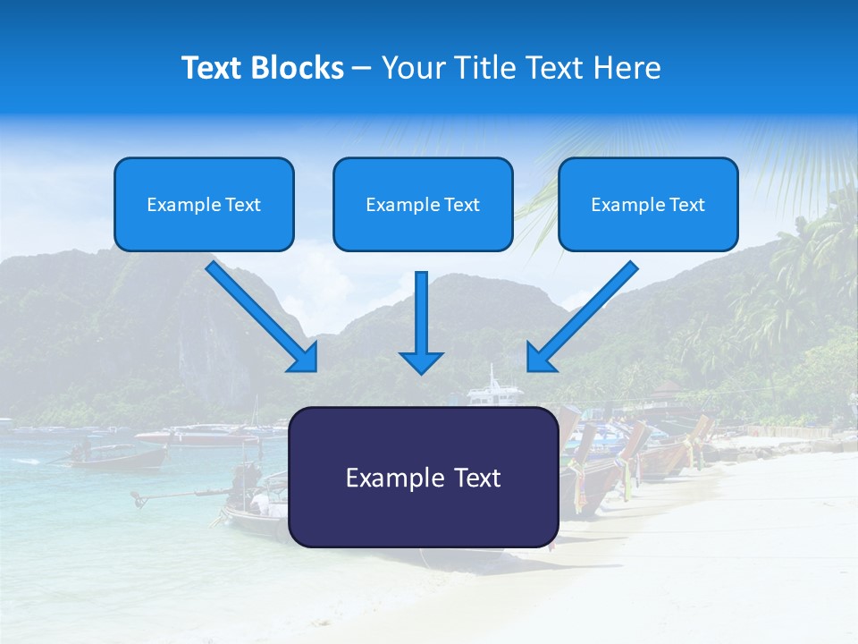 Lagoon Ship Tourism PowerPoint Template