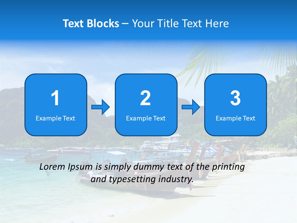 Lagoon Ship Tourism PowerPoint Template