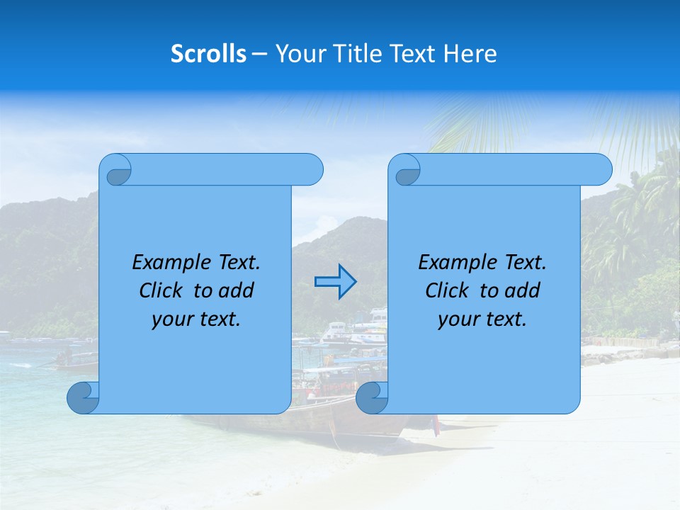 Lagoon Ship Tourism PowerPoint Template