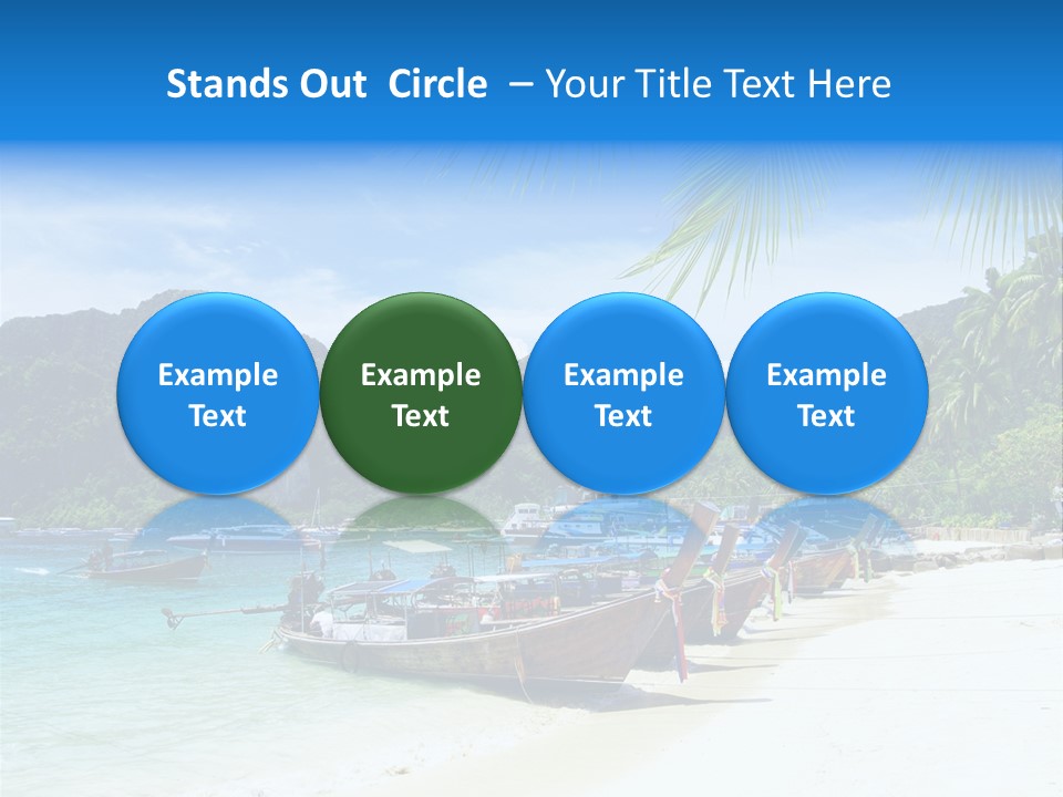 Lagoon Ship Tourism PowerPoint Template