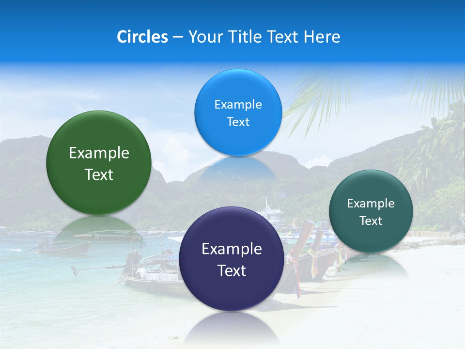 Lagoon Ship Tourism PowerPoint Template