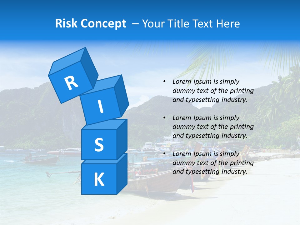 Lagoon Ship Tourism PowerPoint Template