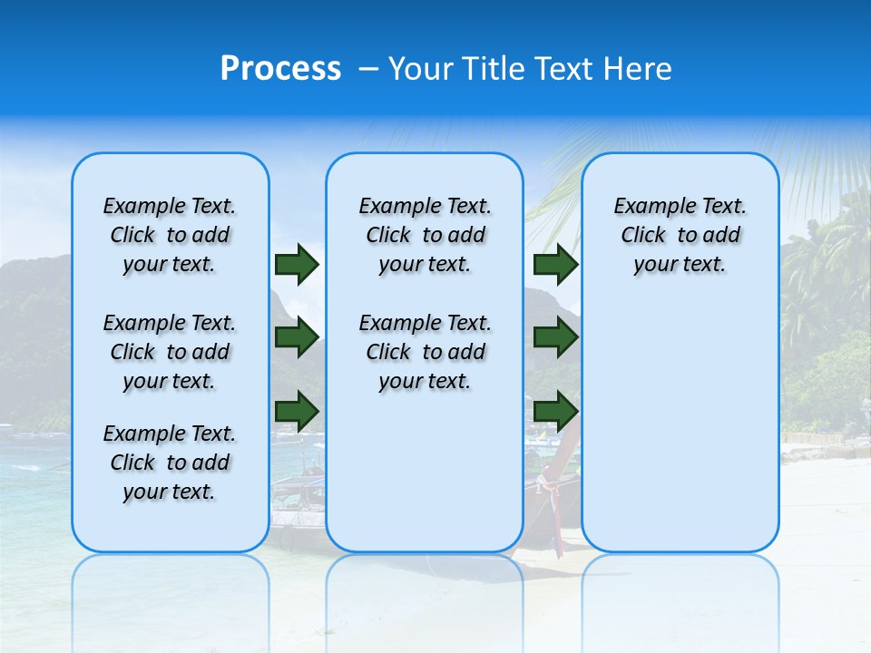 Lagoon Ship Tourism PowerPoint Template