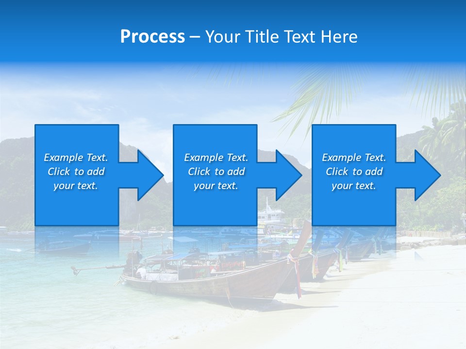Lagoon Ship Tourism PowerPoint Template