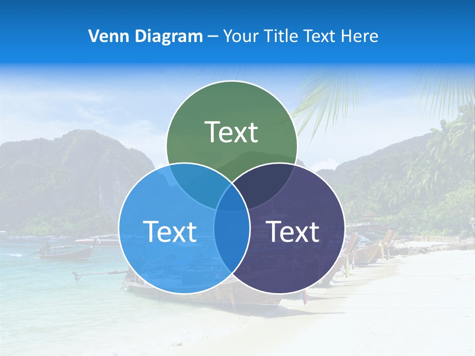 Lagoon Ship Tourism PowerPoint Template