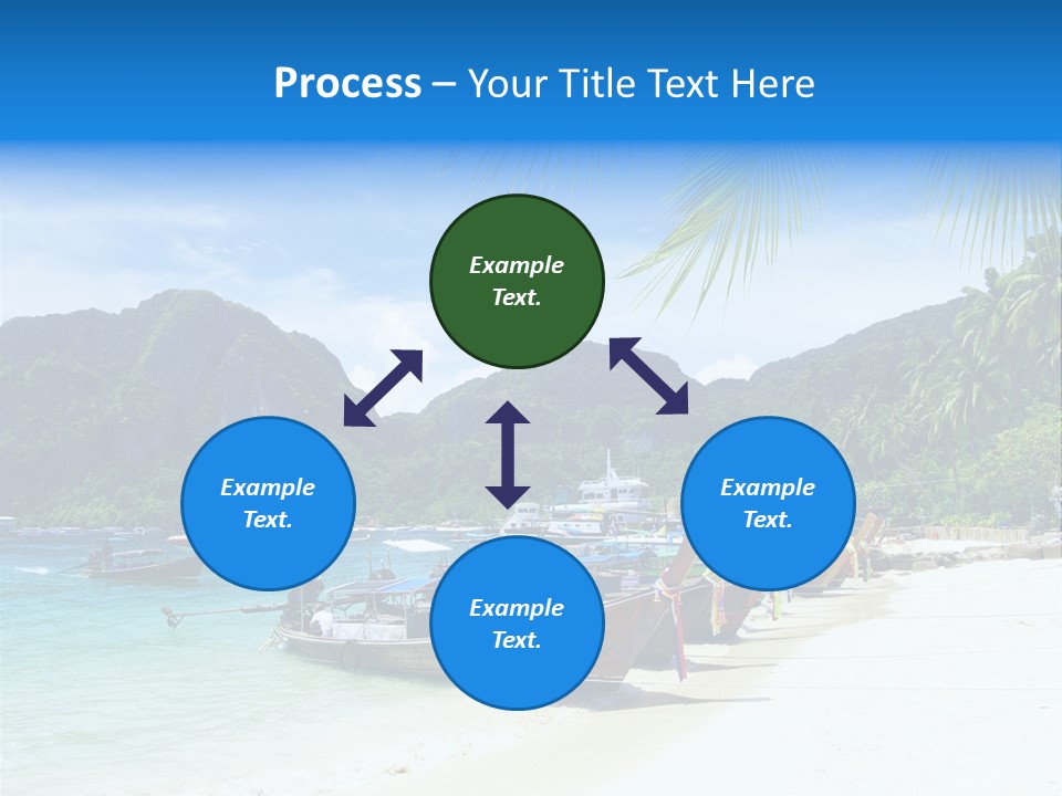 Lagoon Ship Tourism PowerPoint Template