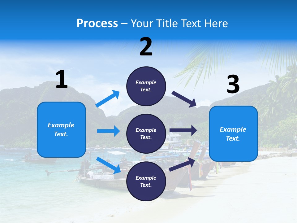 Lagoon Ship Tourism PowerPoint Template