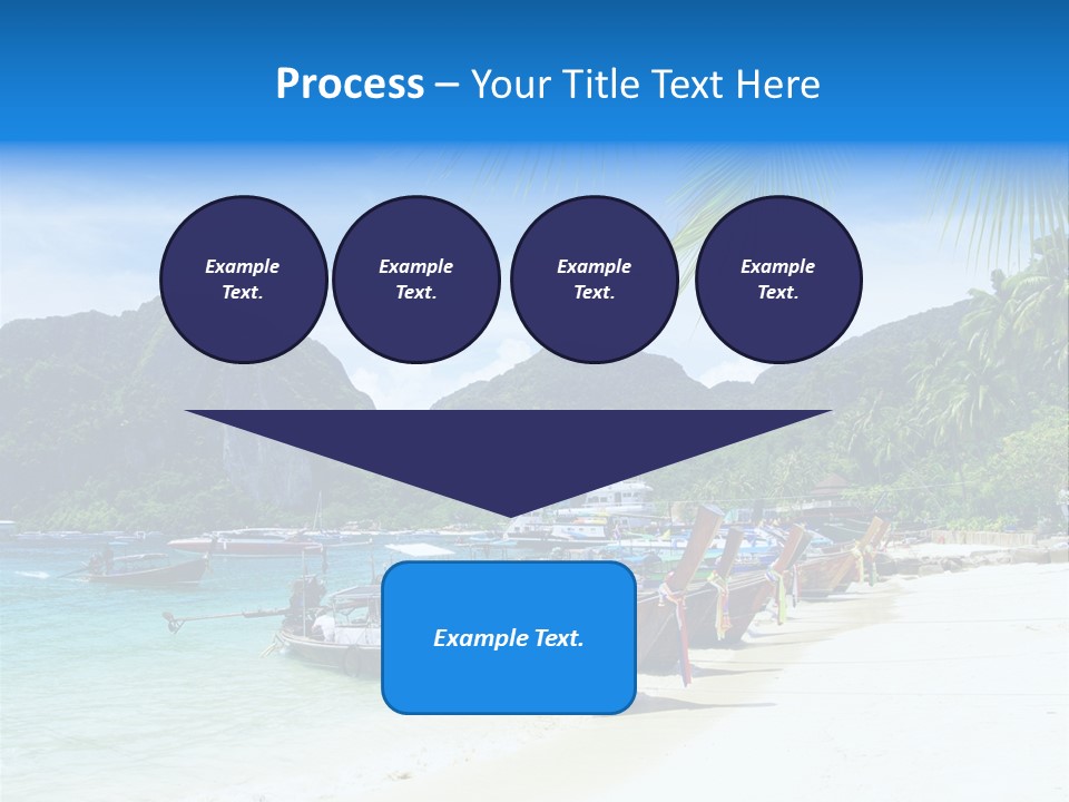 Lagoon Ship Tourism PowerPoint Template