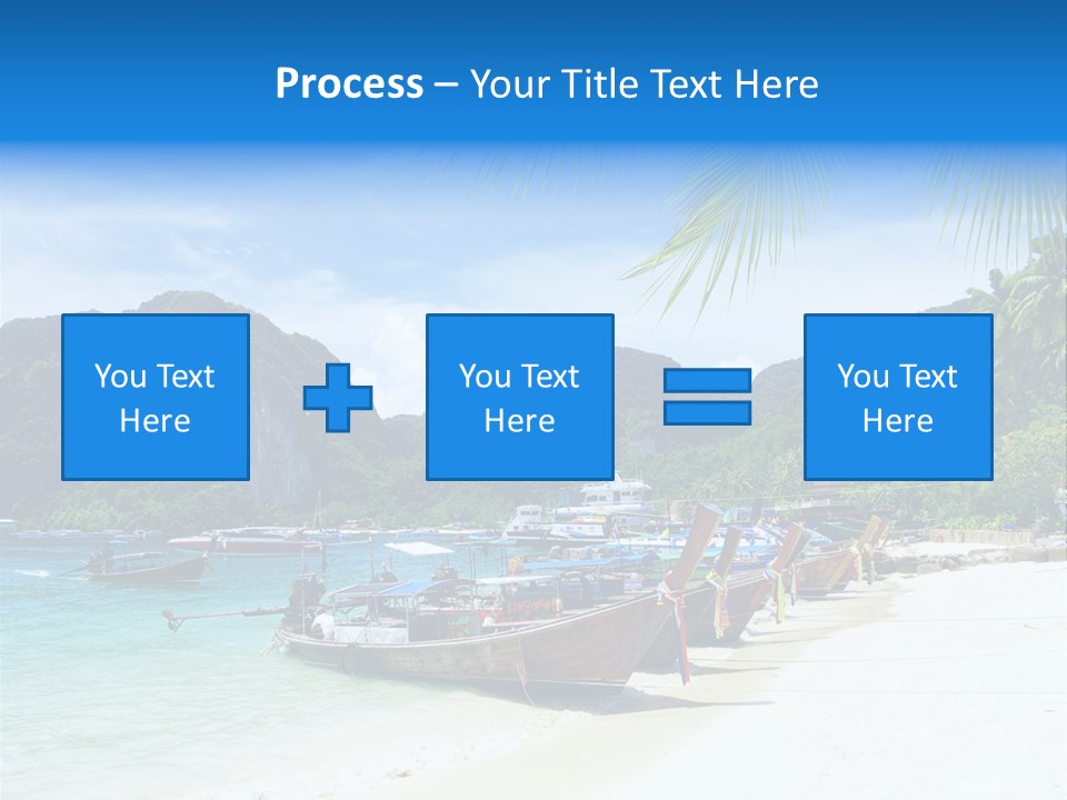Lagoon Ship Tourism PowerPoint Template