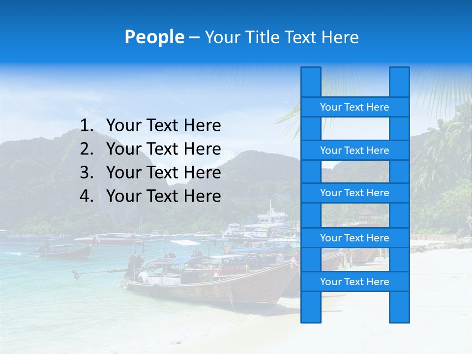 Lagoon Ship Tourism PowerPoint Template