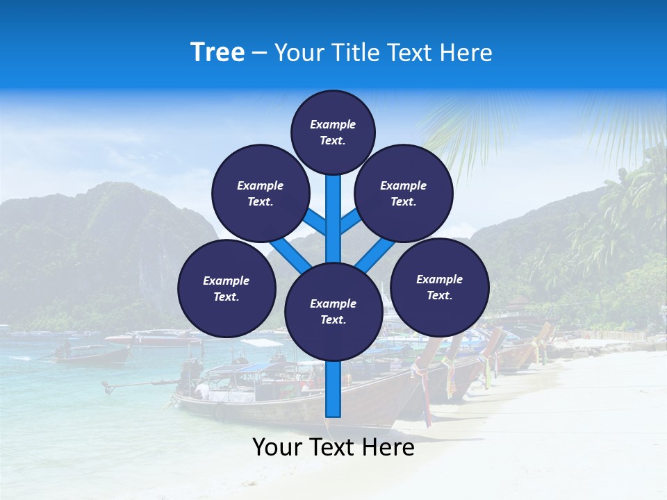 Lagoon Ship Tourism PowerPoint Template