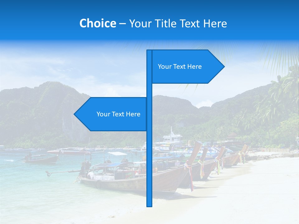 Lagoon Ship Tourism PowerPoint Template