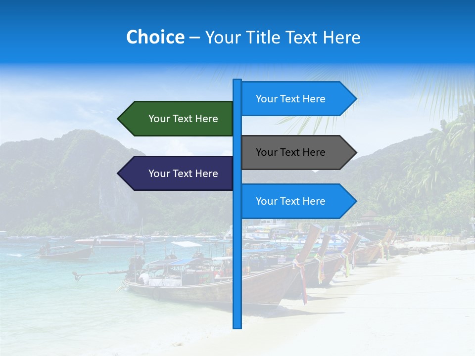 Lagoon Ship Tourism PowerPoint Template