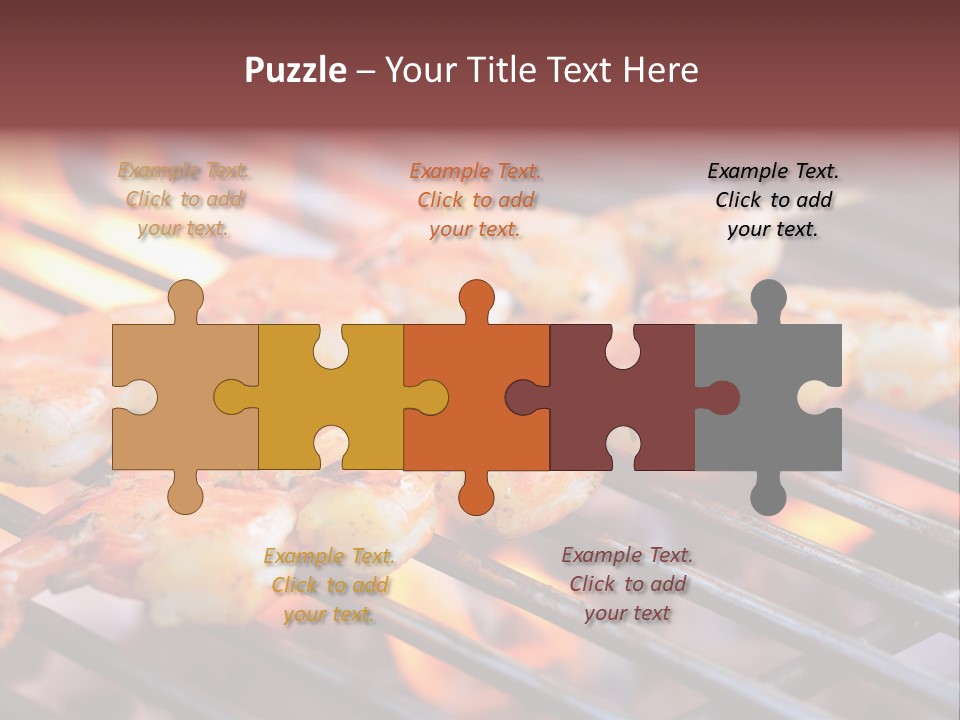 Party Copy Space Red PowerPoint Template