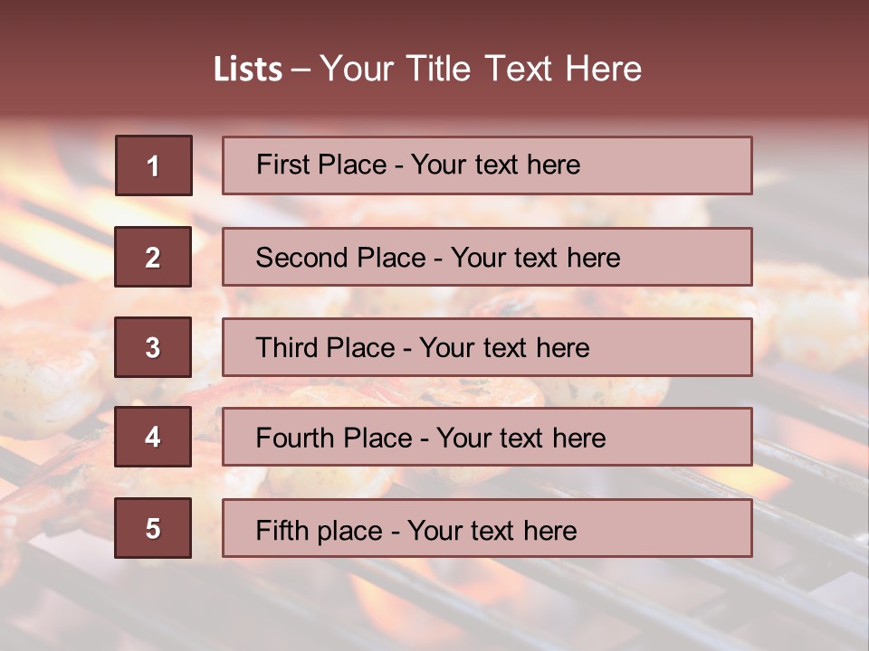 Party Copy Space Red PowerPoint Template