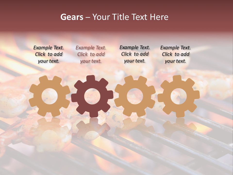 Party Copy Space Red PowerPoint Template