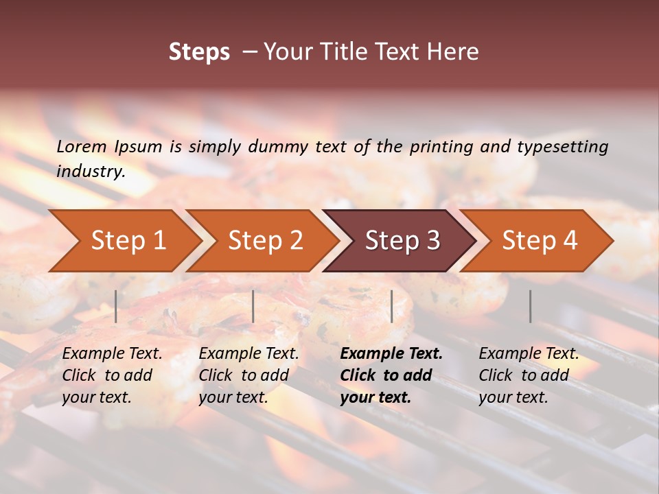 Party Copy Space Red PowerPoint Template