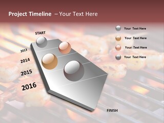 Party Copy Space Red PowerPoint Template