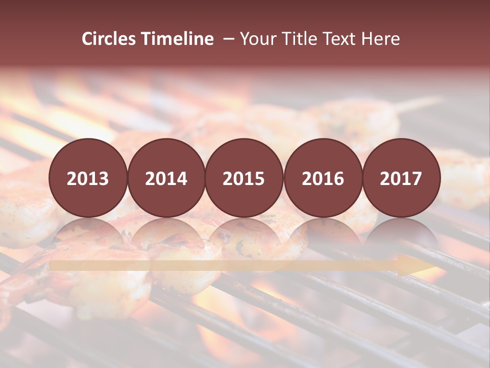 Party Copy Space Red PowerPoint Template