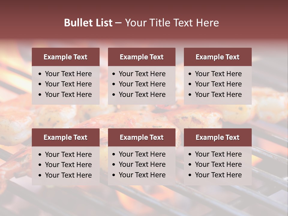 Party Copy Space Red PowerPoint Template