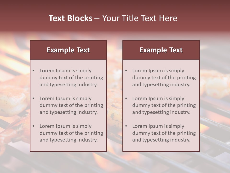 Party Copy Space Red PowerPoint Template