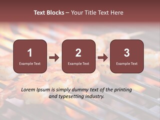 Party Copy Space Red PowerPoint Template