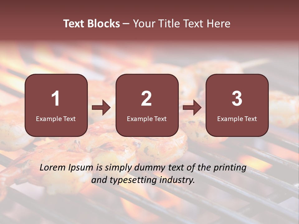 Party Copy Space Red PowerPoint Template
