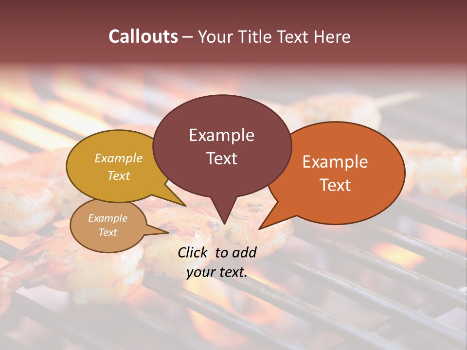 Party Copy Space Red PowerPoint Template